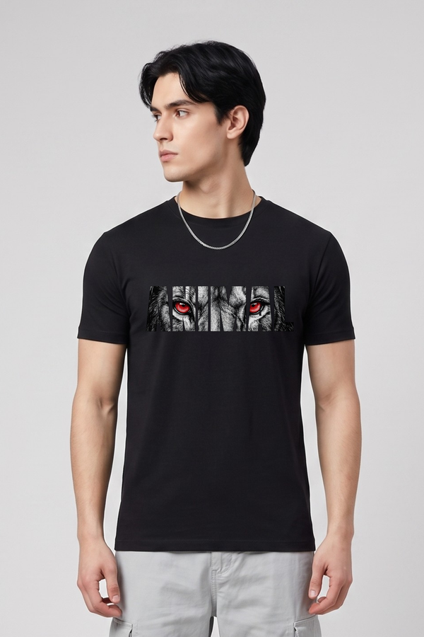 Men's Animal Graphic Printed T-shirt Regular Fit