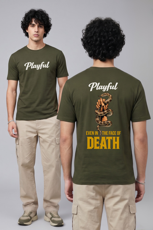 Men's Playful Graphic Printed T-shirt Regular Fit