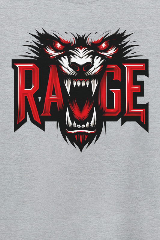 Men's Rage Graphic Printed Oversized T-shirt