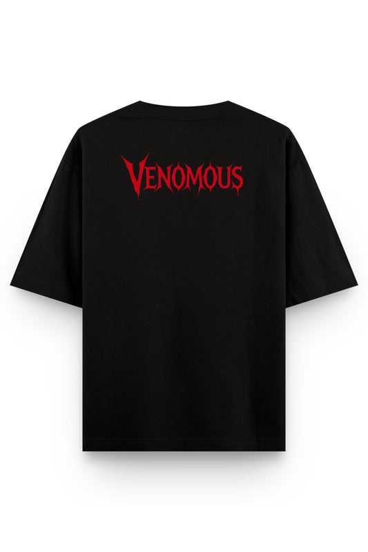 Unisex Venomous Graphic Printed Oversized T-shirt
