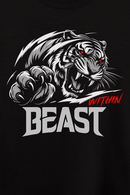 Women’s Beast Within Graphic Printed T-shirt Regular Fit