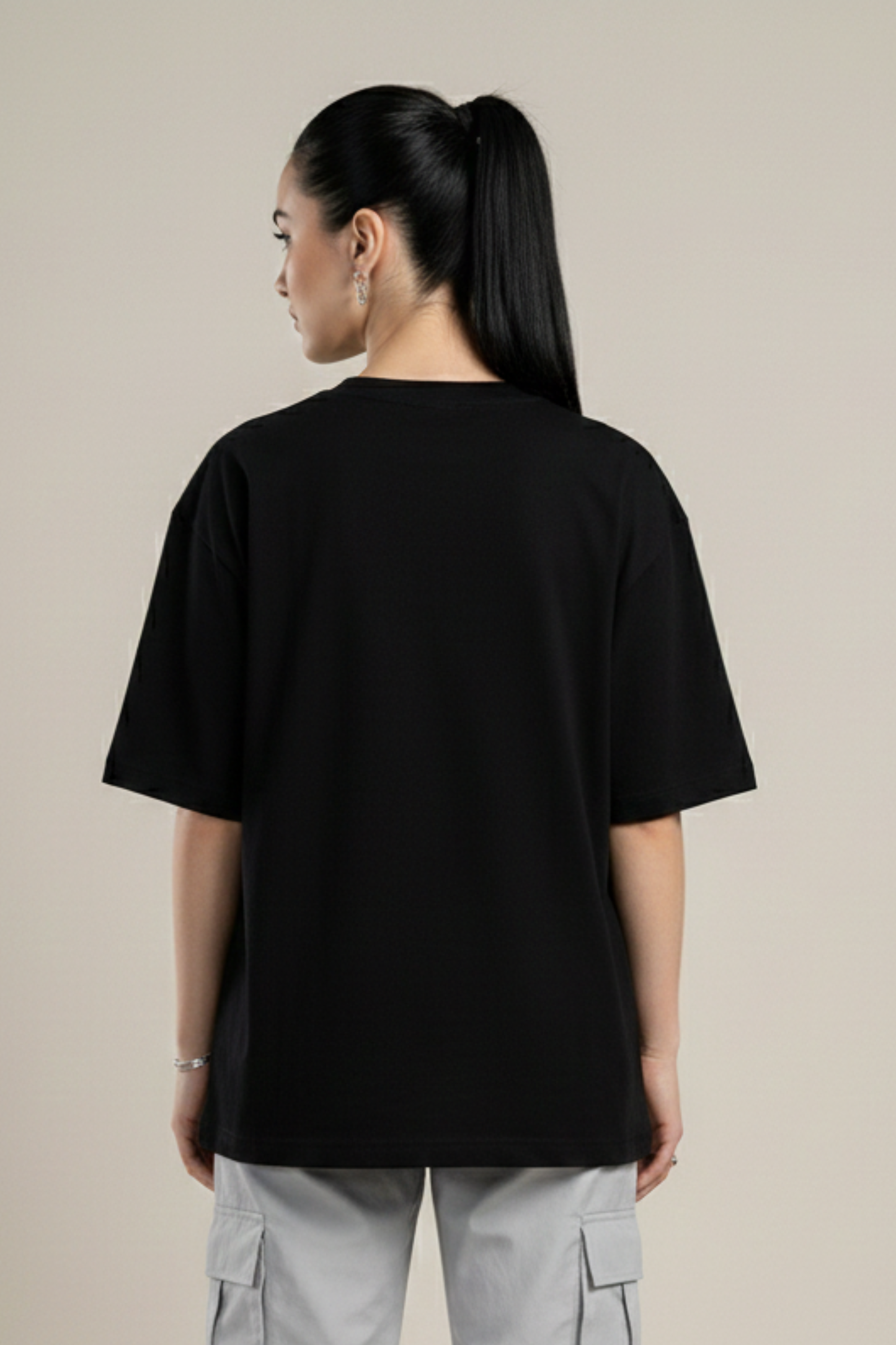 Women's Beast Within Graphic Printed Oversized T-shirt