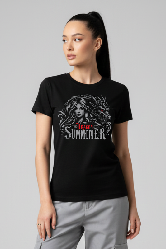 Women's Dragon Summoner Graphic Printed T-shirt Regular Fit