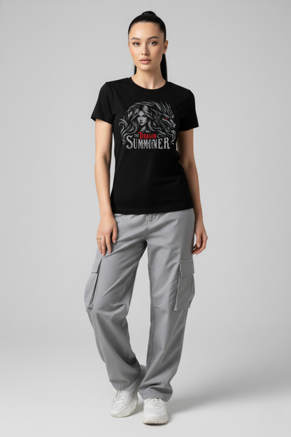 Women's Dragon Summoner Graphic Printed T-shirt Regular Fit