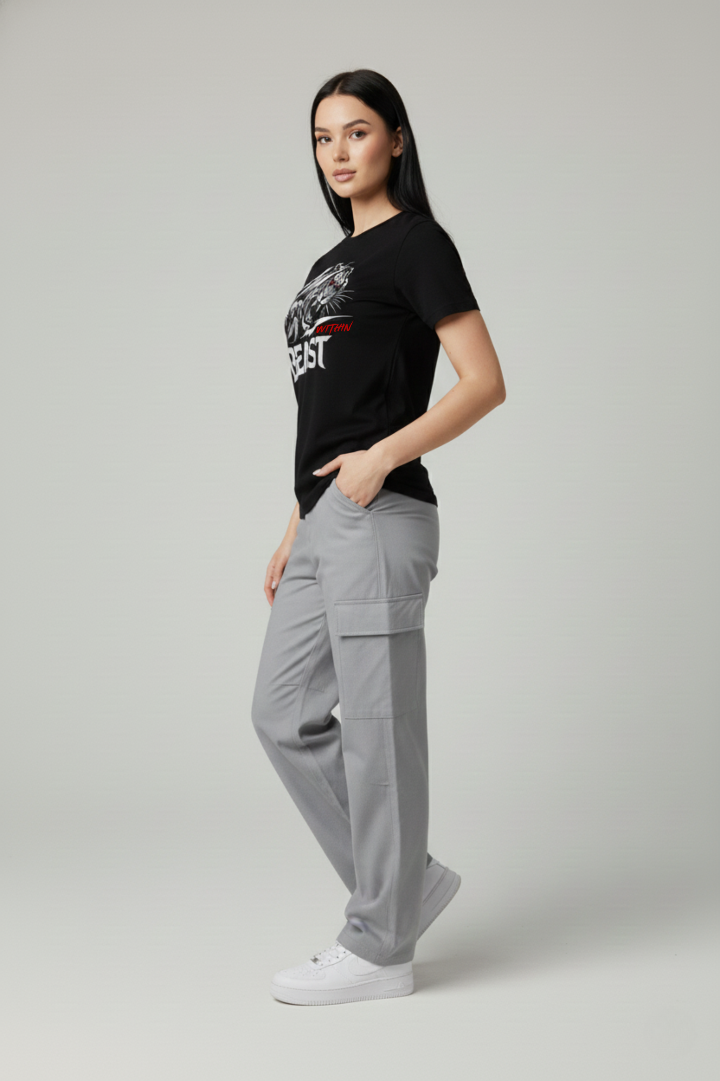 Women’s Beast Within Graphic Printed T-shirt Regular Fit