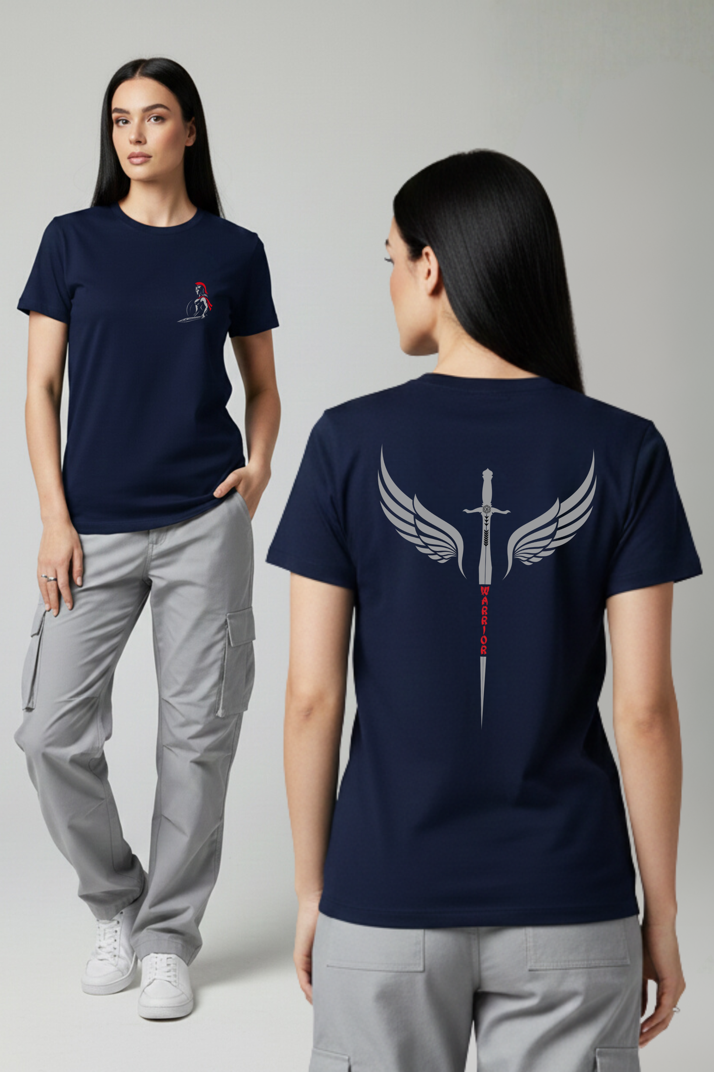 Women's Warrior Graphic Printed T-shirt Regular Fit