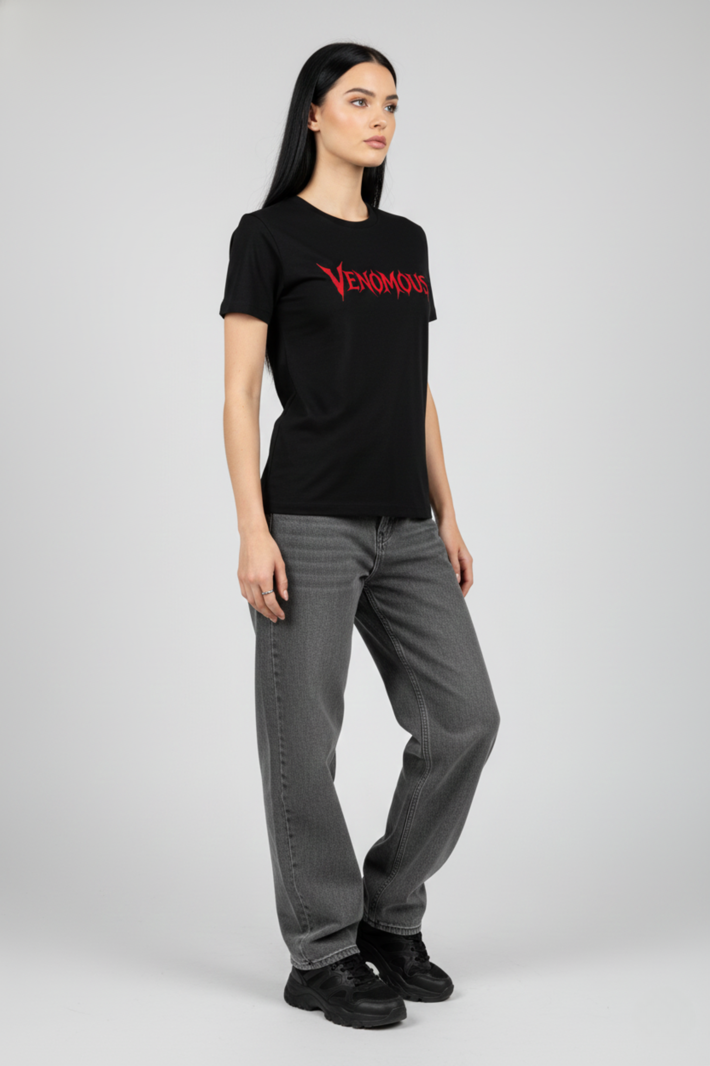 Women's Venomous Graphic Printed T-shirt Regular Fit