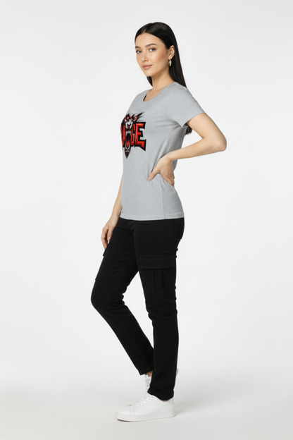Women's Rage Graphic Printed T-shirt Regular Fit