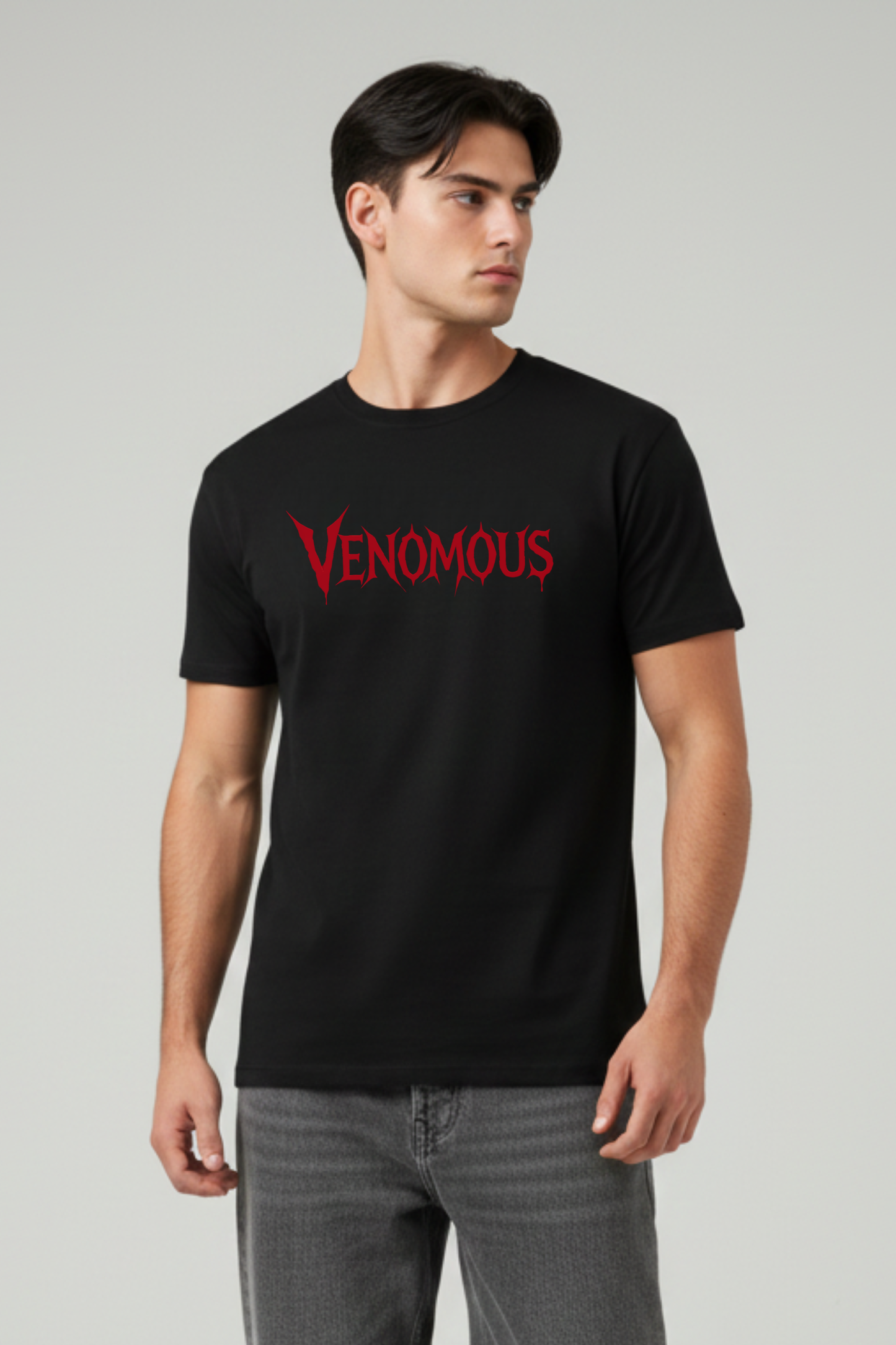 Men's Venomous Graphic Printed T-shirt Regular Fit