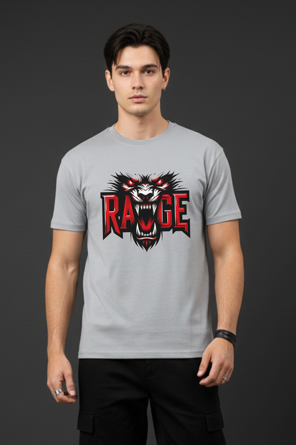 Men's Rage Graphic Printed T-shirt Regular Fit