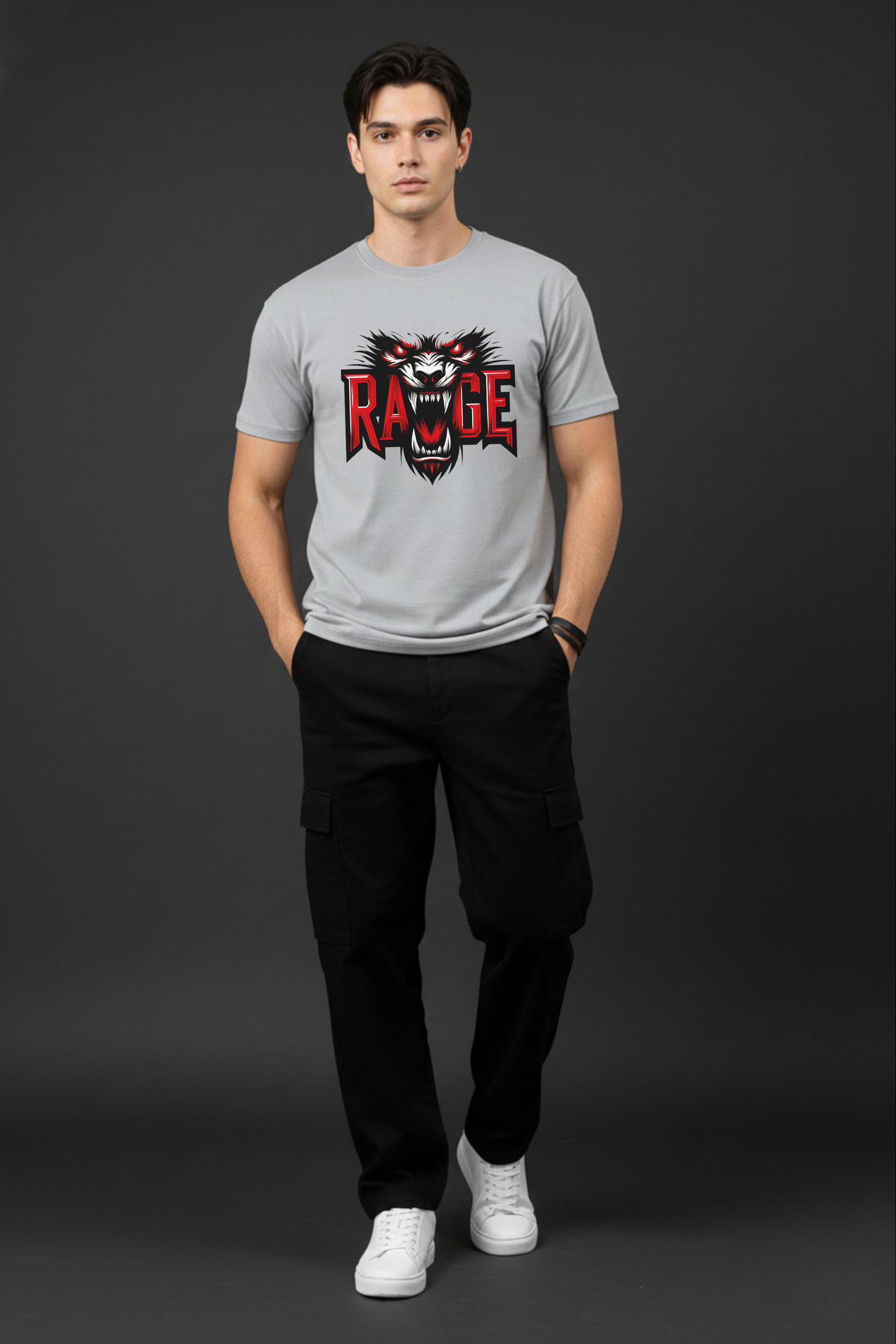 Men's Rage Graphic Printed T-shirt Regular Fit