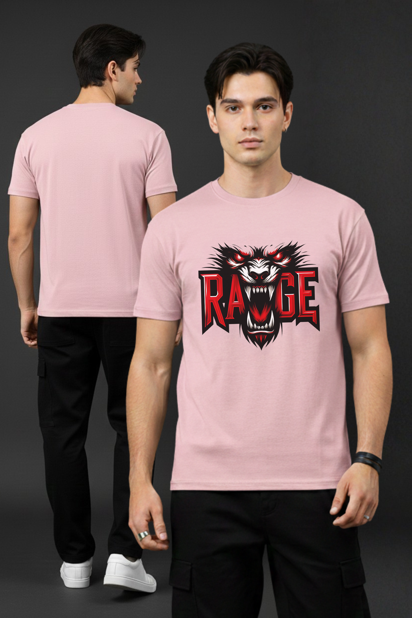 Men's Rage Graphic Printed T-shirt Regular Fit