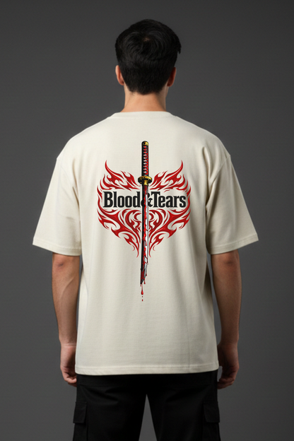 Men's Victory Graphic Printed Oversized T-shirt