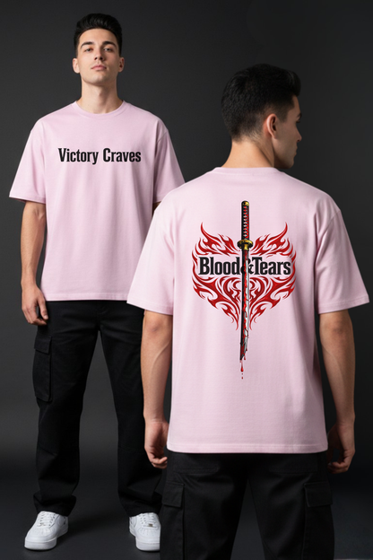 Men's Victory Graphic Printed Oversized T-shirt