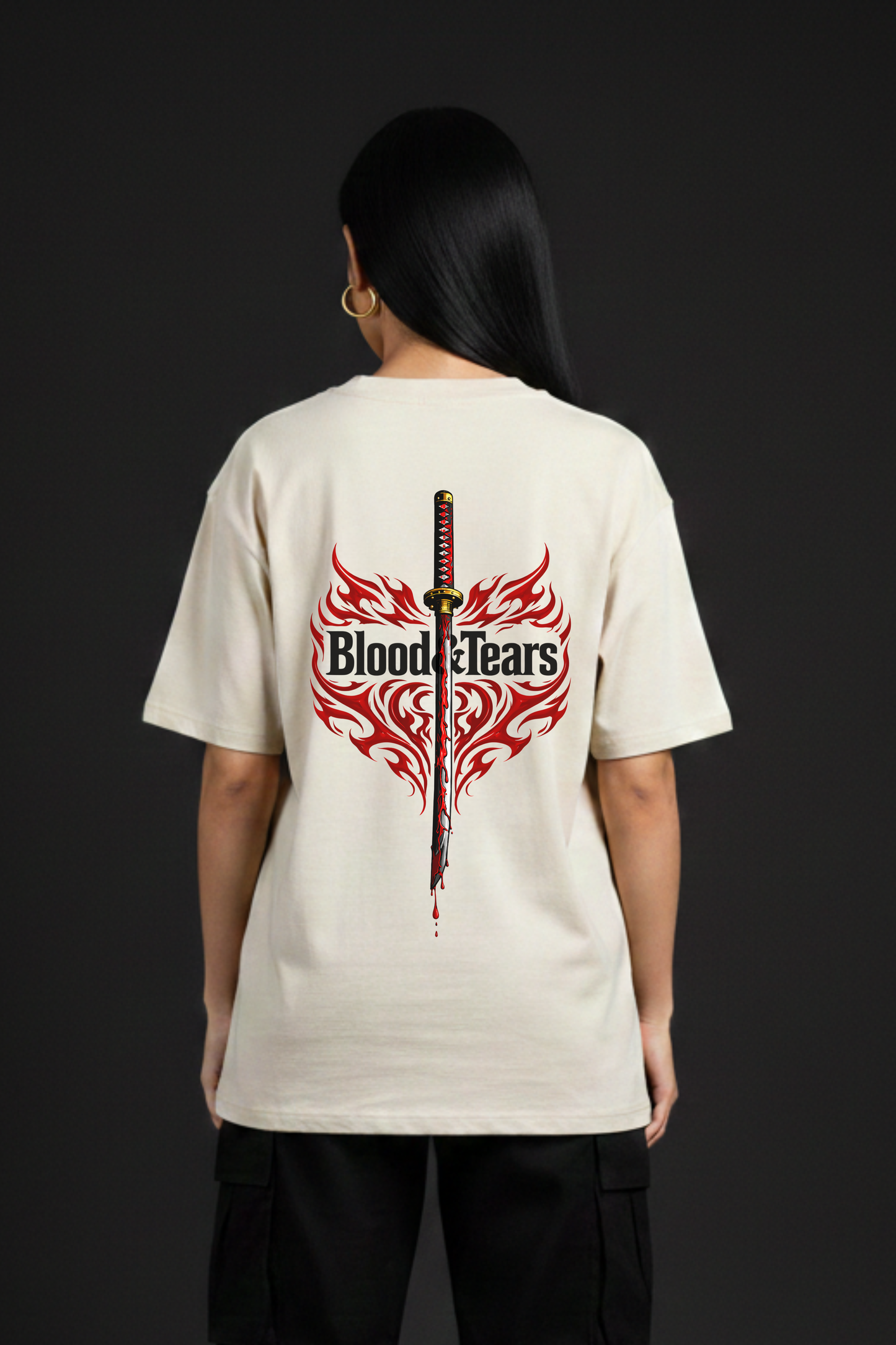 Women's Victory Graphic Printed Oversized T-shirt