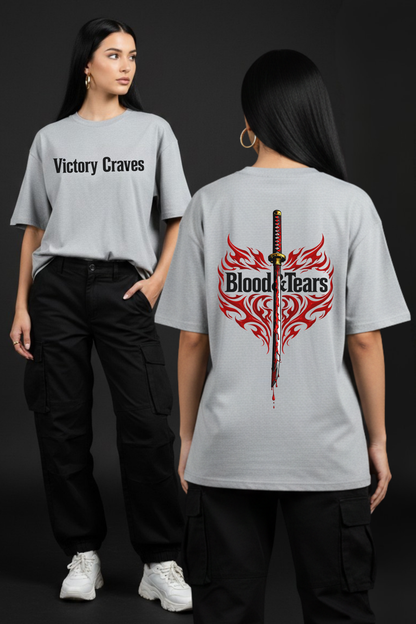 Women's Victory Graphic Printed Oversized T-shirt