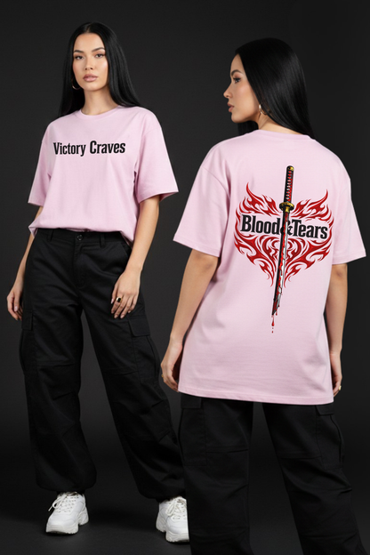 Women's Victory Graphic Printed Oversized T-shirt