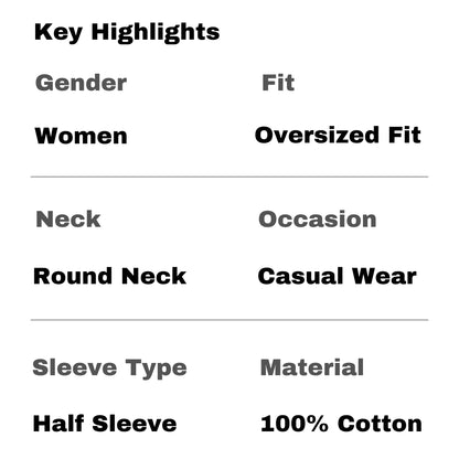 Women's Skeleton in Hell Graphic Printed Oversized T-shirt