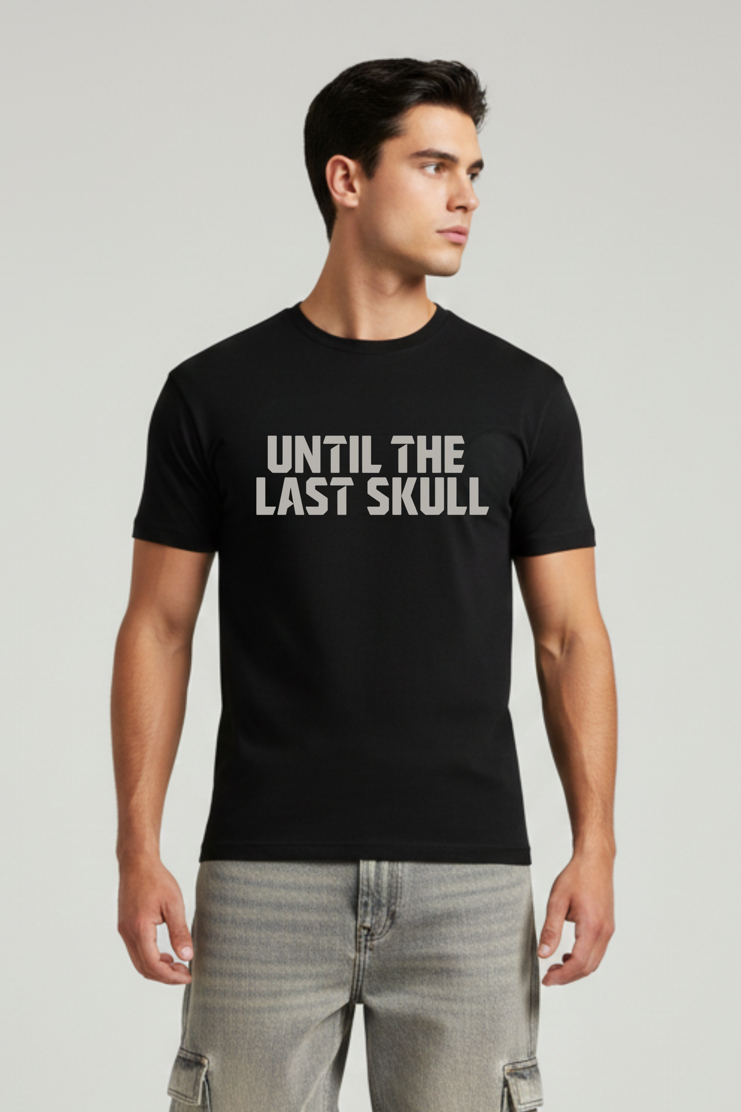 Men's Skull Crush Graphic Printed T-shirt Regular Fit