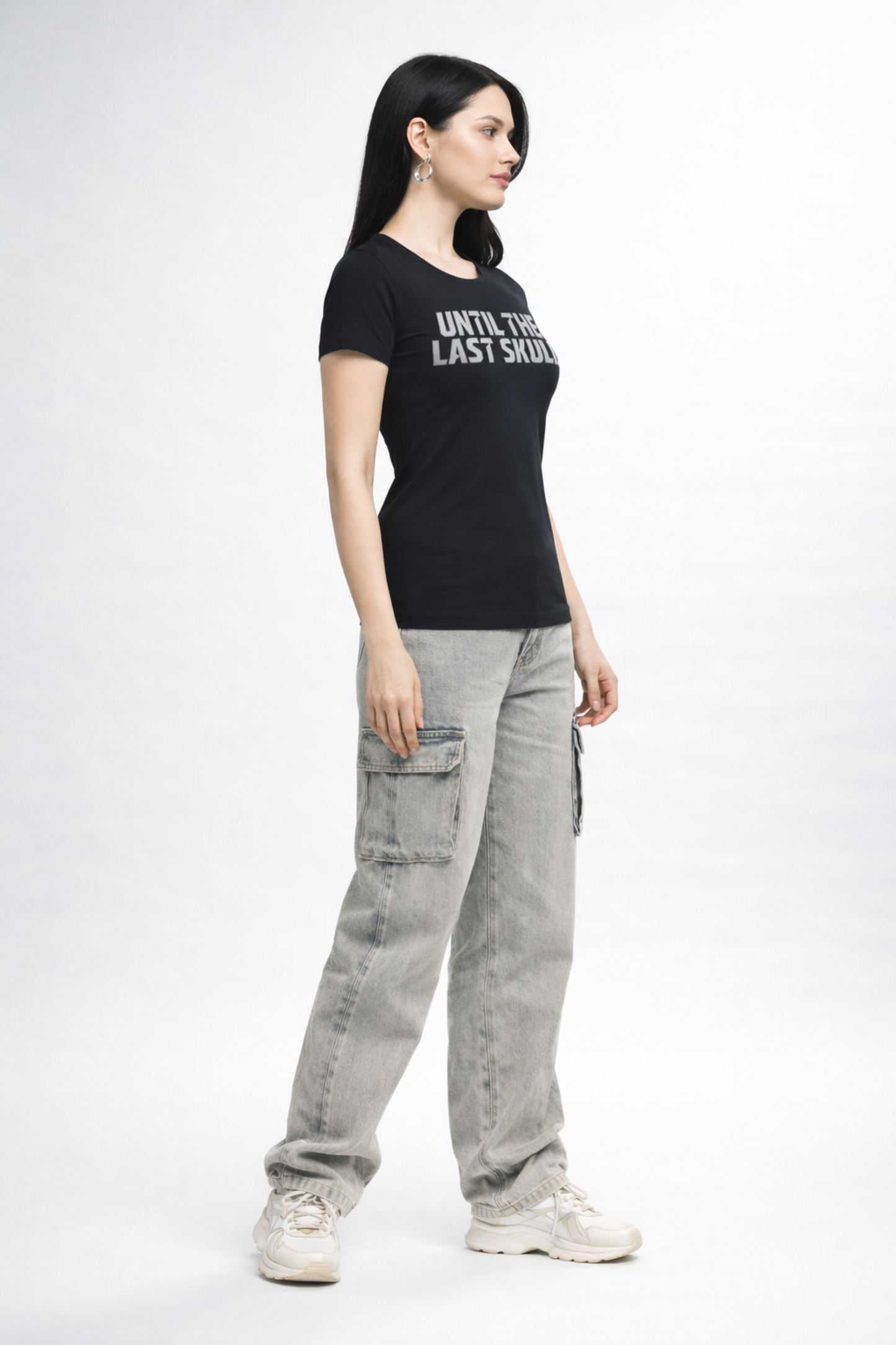 Women's Skull Crush Graphic Printed T-shirt Regular Fit
