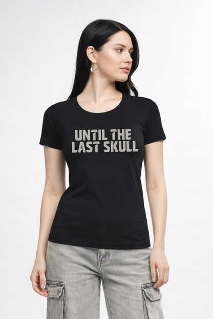Women's Skull Crush Graphic Printed T-shirt Regular Fit