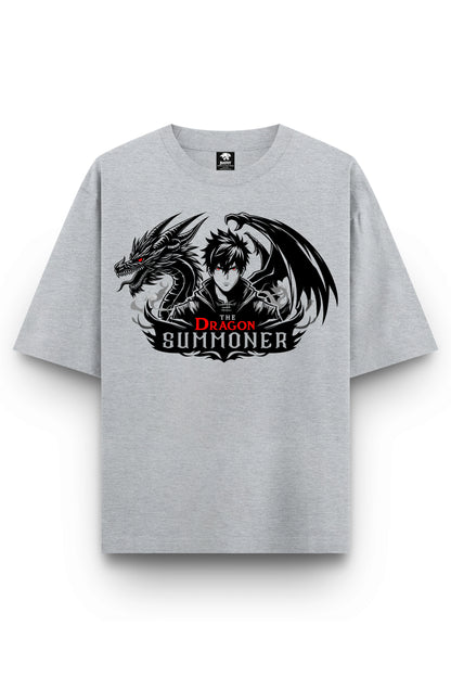 Men's Dragon Summoner Graphic Printed Oversized T-shirt