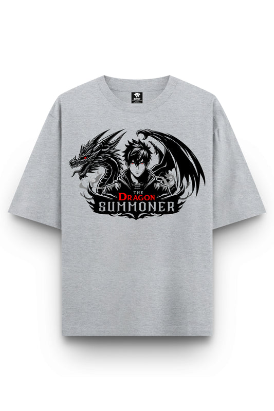 Men's Dragon Summoner Graphic Printed Oversized T-shirt