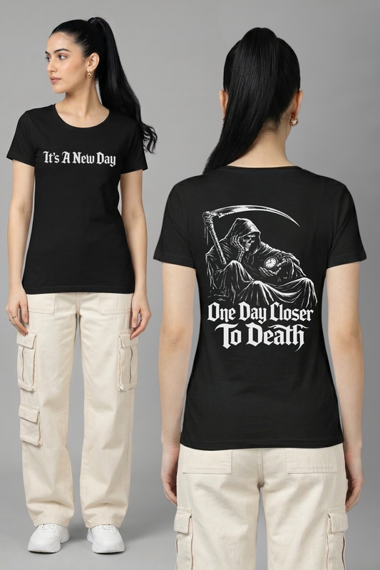 Women's Death Graphic Printed T-shirt Regular Fit