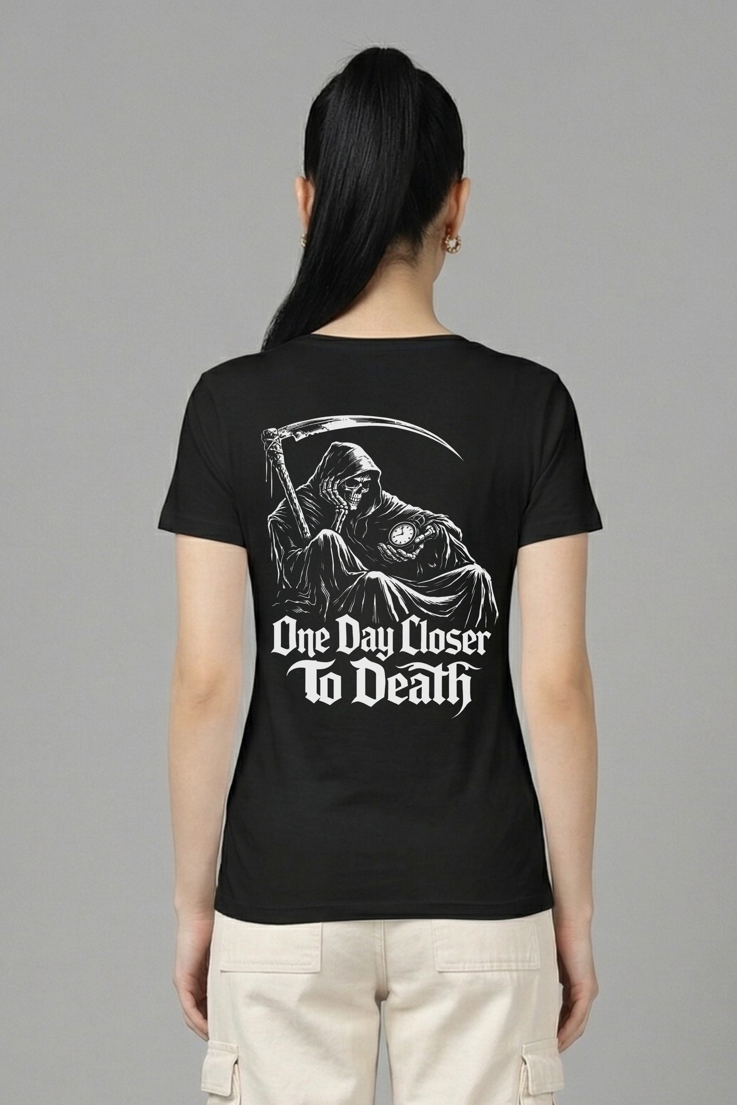 Women's Death Graphic Printed T-shirt Regular Fit