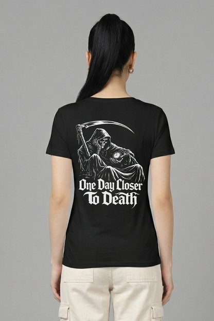 Women's Death Graphic Printed T-shirt Regular Fit