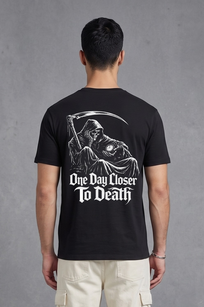 Men's Death Graphic Printed T-shirt Regular Fit