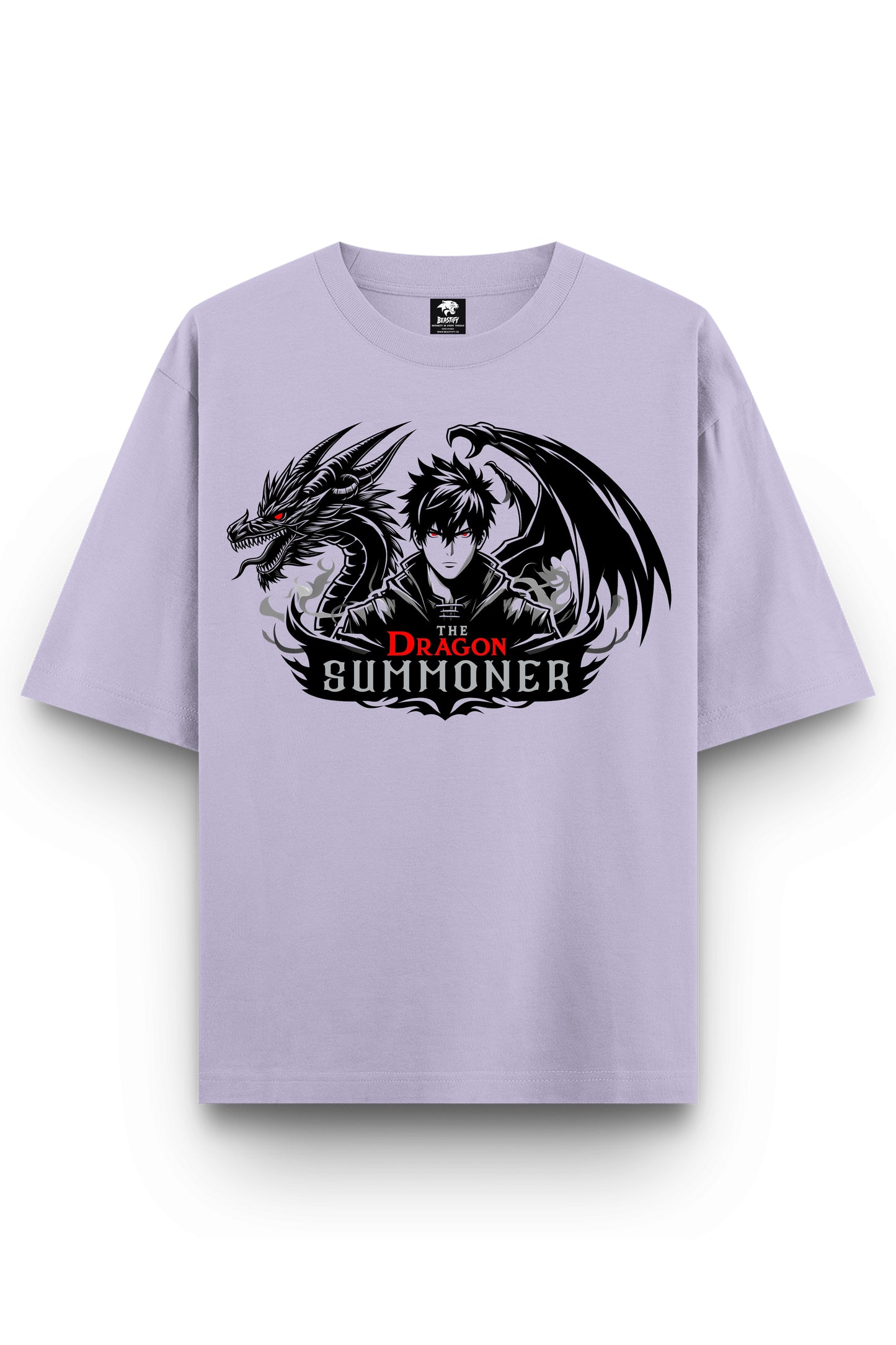 Men's Dragon Summoner Graphic Printed Oversized T-shirt