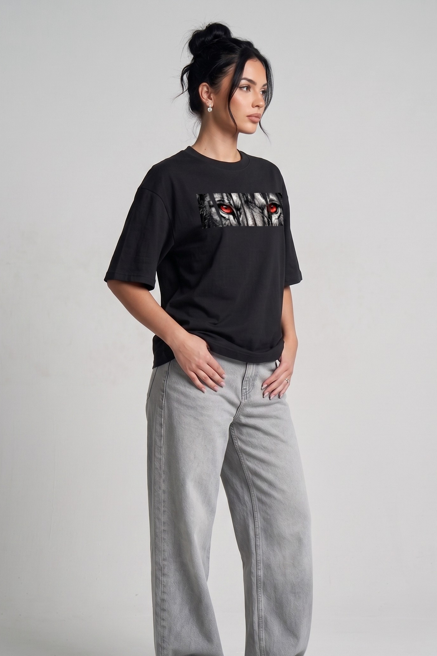 Women's Animal Graphic Printed Oversized T-shirt