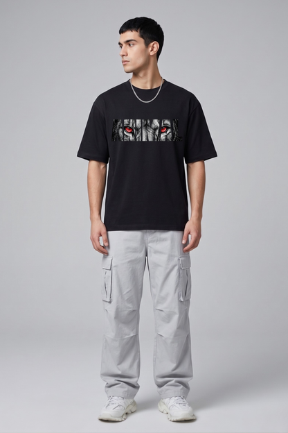Men's Animal Graphic Printed Oversized T-shirt