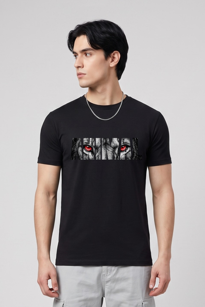 Men's Animal Graphic Printed T-shirt Regular Fit
