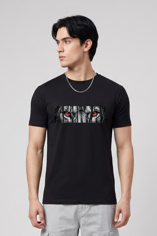 Men's Animal Graphic Printed T-shirt Regular Fit