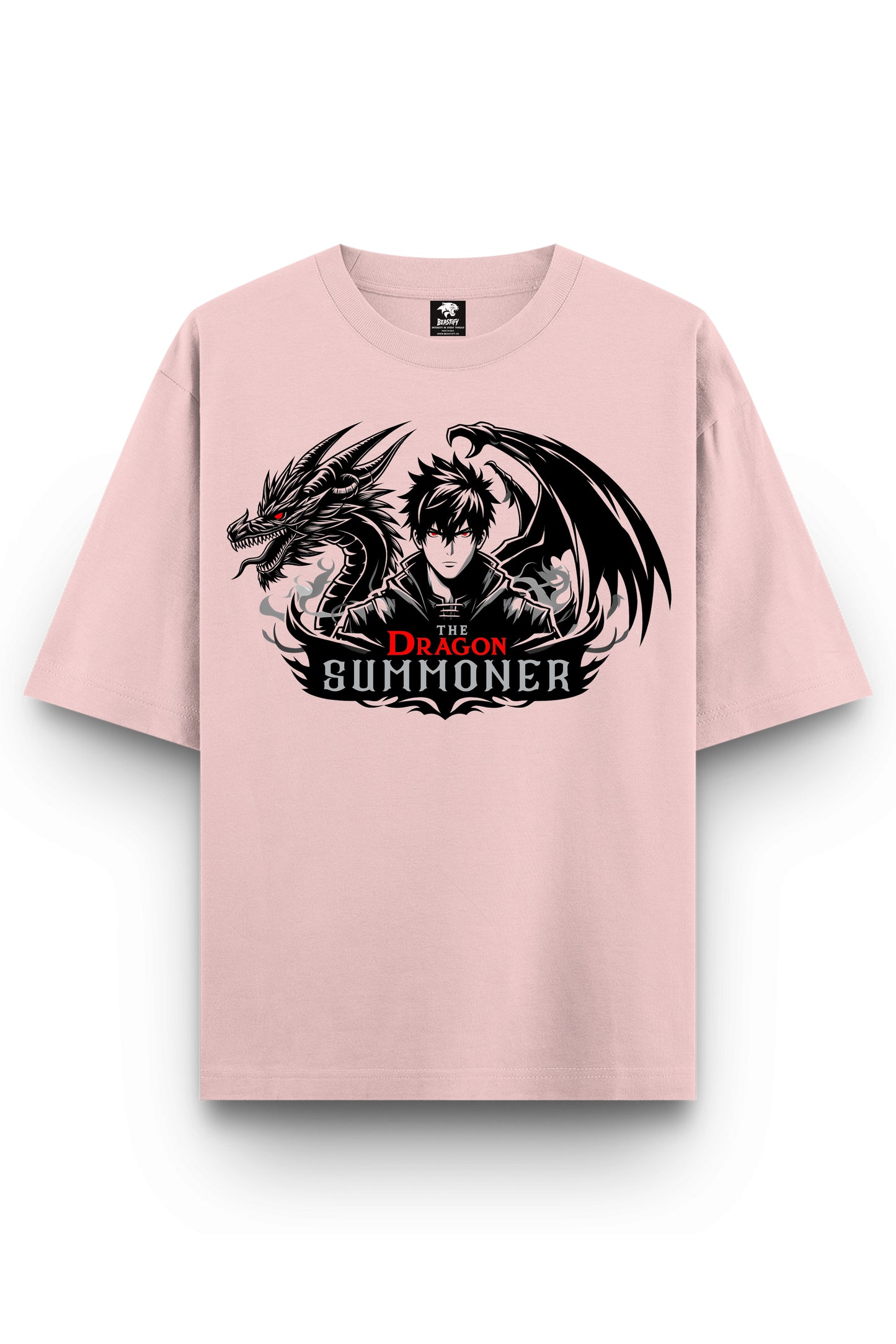 Men's Dragon Summoner Graphic Printed Oversized T-shirt