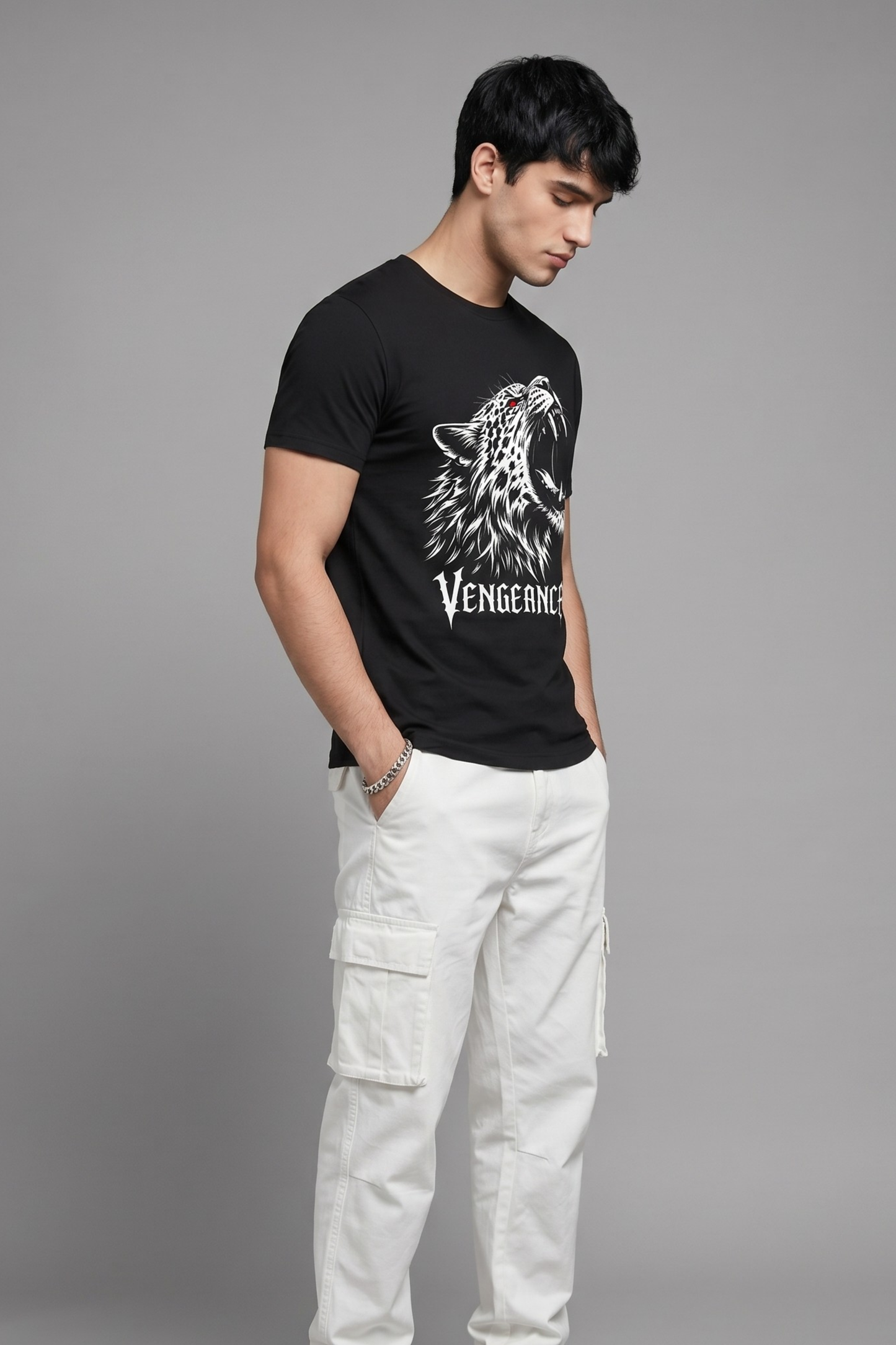 Men's Vengeance Graphic Printed T-shirt Regular Fit