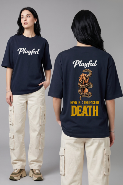 Women's Playful Graphic Printed Oversized T-shirt