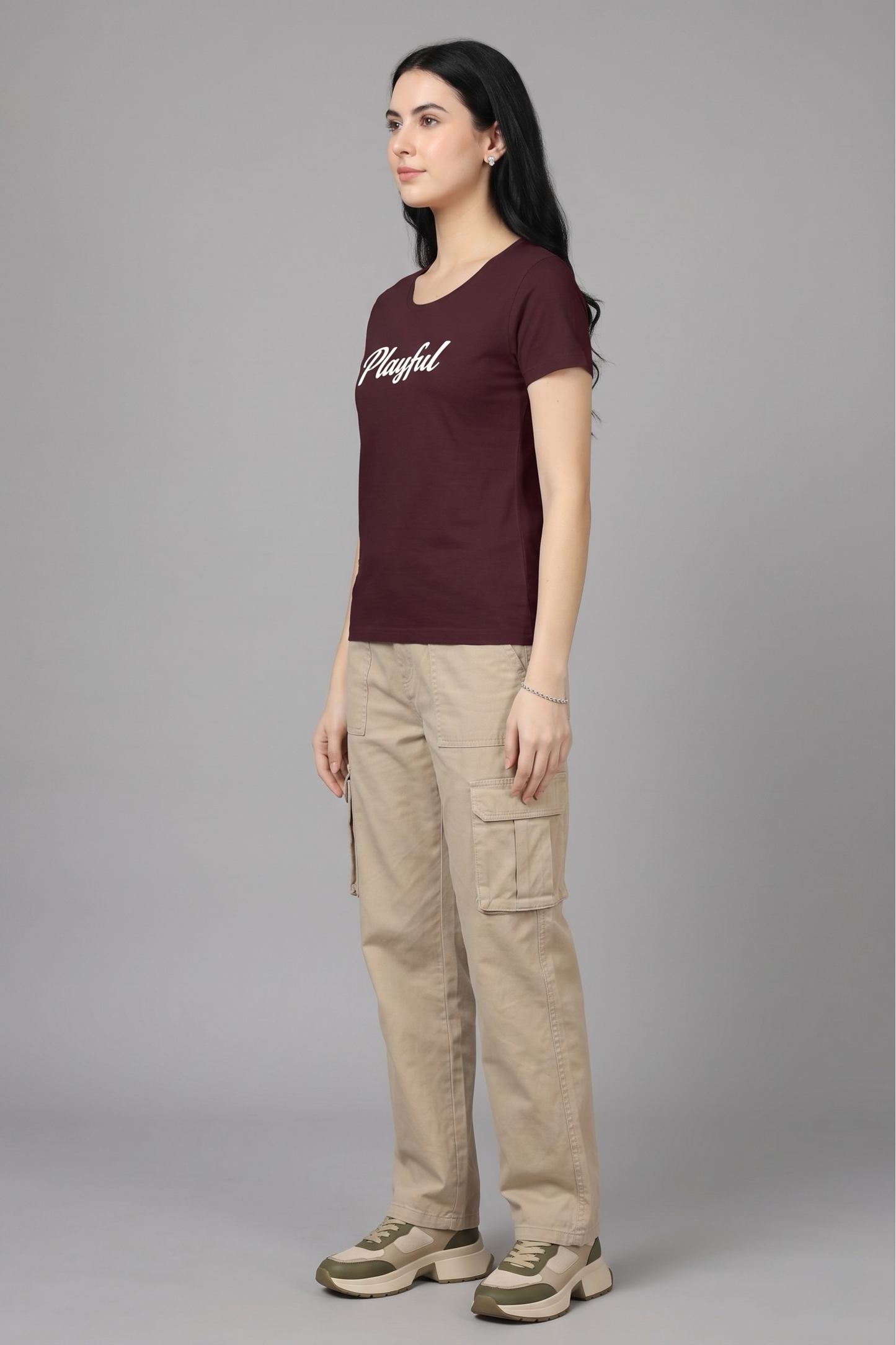 Women's Playful Graphic Printed T-shirt Regular Fit