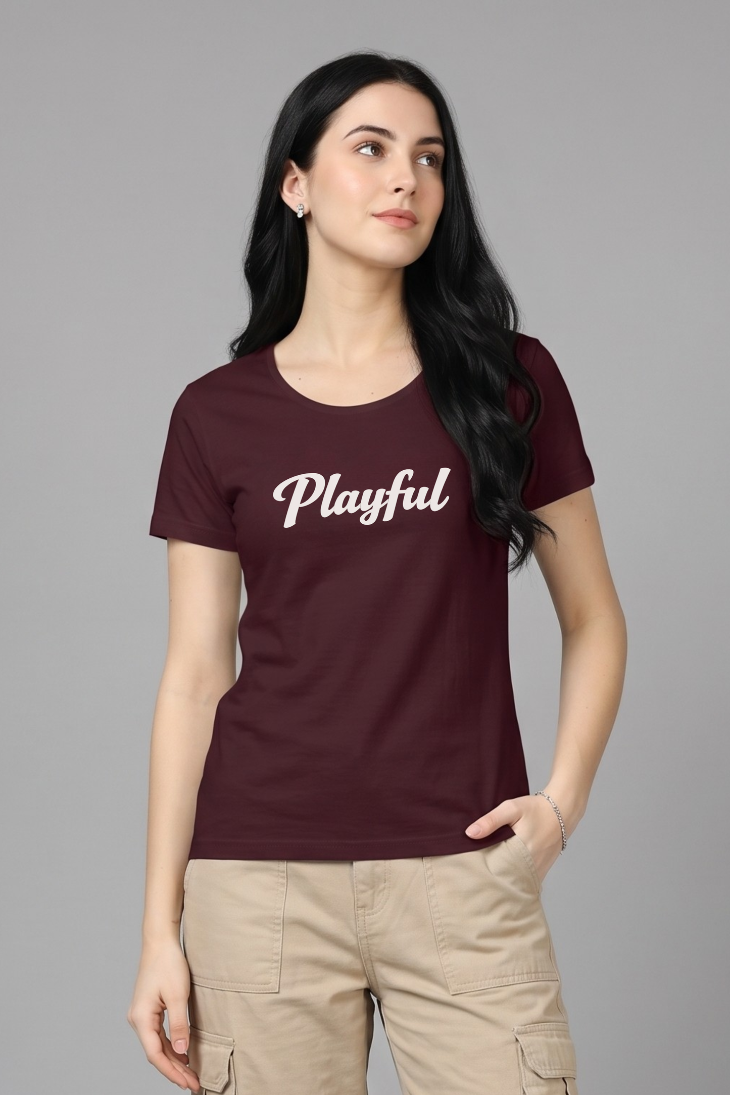 Women's Playful Graphic Printed T-shirt Regular Fit