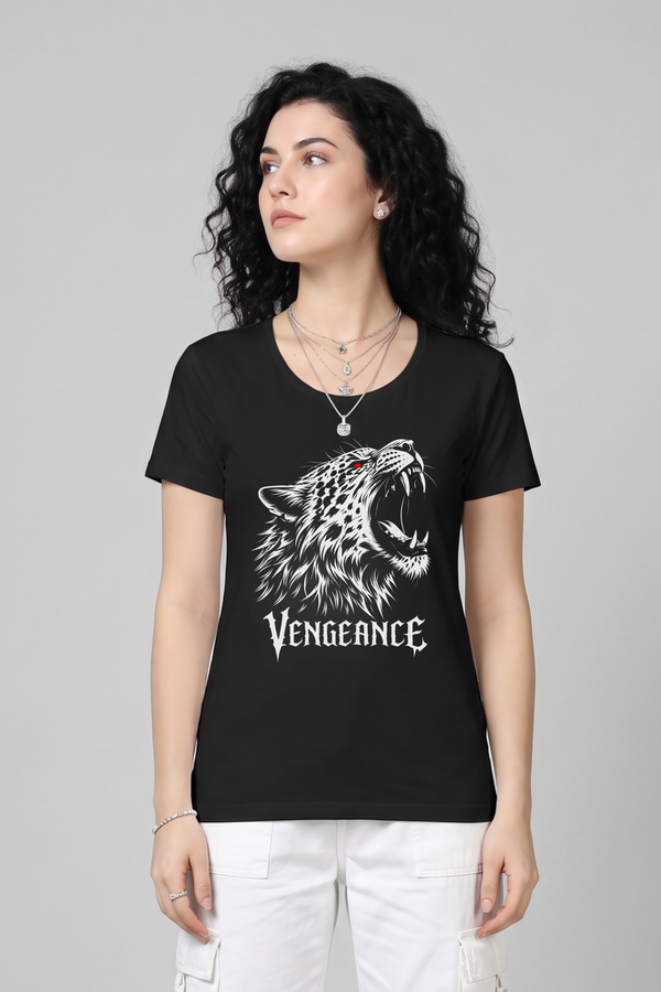 Women's Vengeance Graphic Printed T-shirt Regular Fit