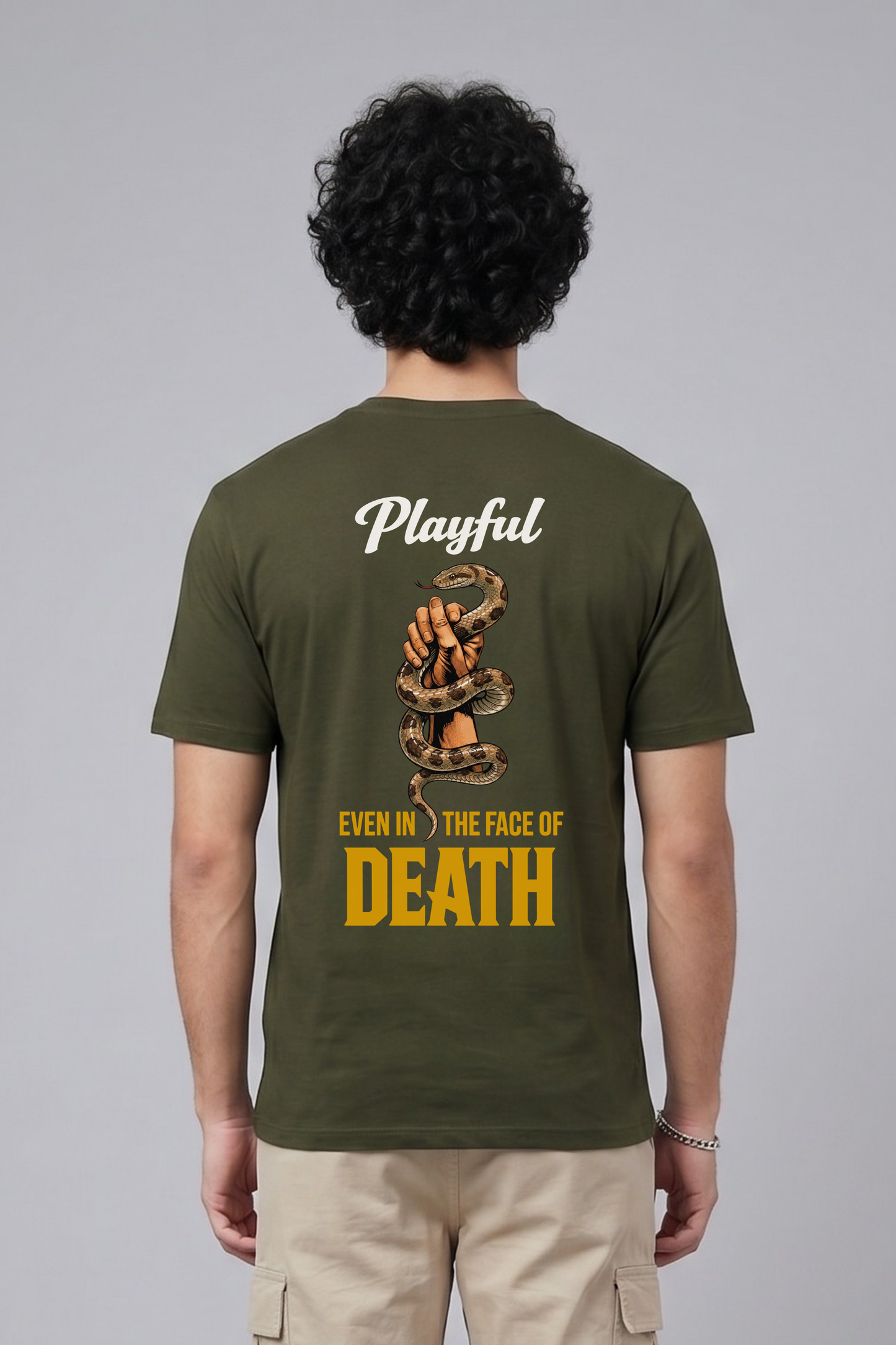 Men's Playful Graphic Printed T-shirt Regular Fit