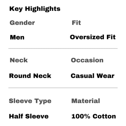 Men's Skeleton in Hell Graphic Printed Oversized T-shirt