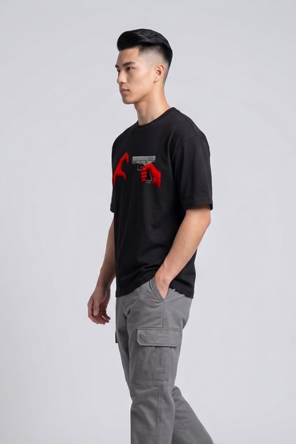 Men's AntiLove Graphic Printed Oversized T-shirt