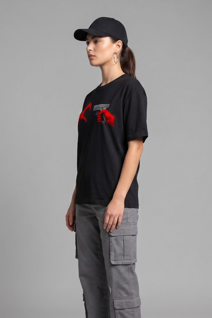Women's AntiLove Graphic Printed Oversized T-shirt