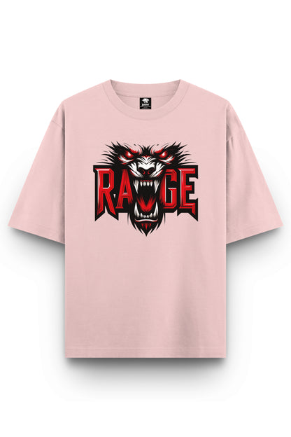 Unisex Rage Graphic Printed Oversized T-shirt