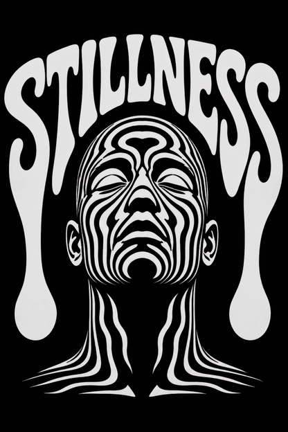 Men's Stillness Graphic Printed Oversized T-shirt