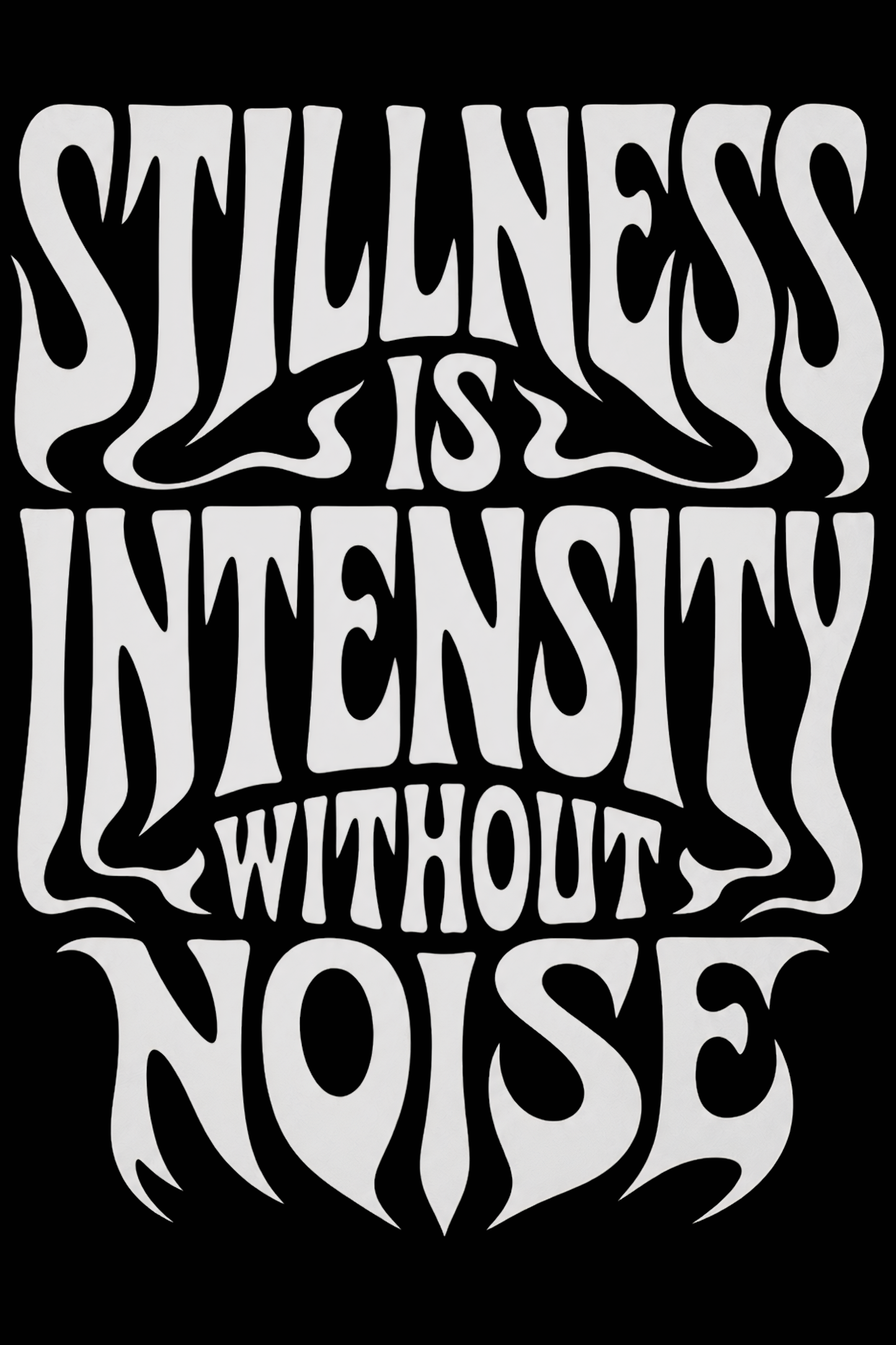 Men's Stillness Graphic Printed Oversized T-shirt