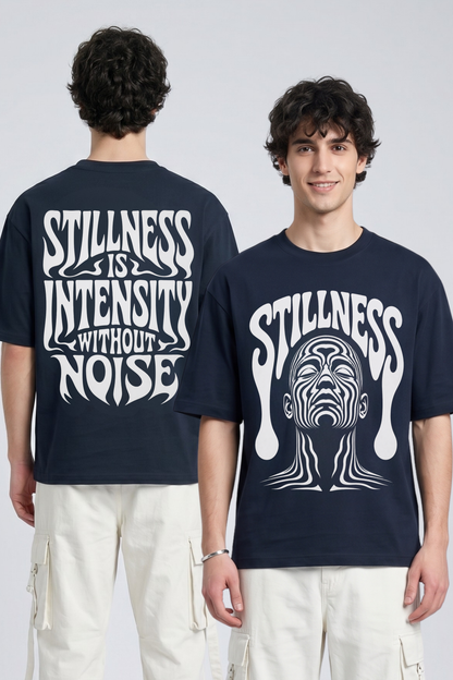 Men's Stillness Graphic Printed Oversized T-shirt